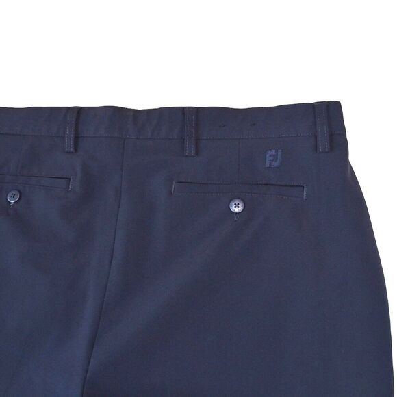 FootJoy Mens Size 38 Flat Front Stretch Golfing Golf Chino Shorts Navy - Picture 5 of 9